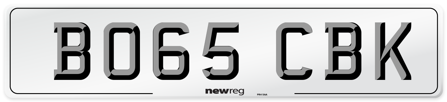 BO65 CBK Number Plate from New Reg